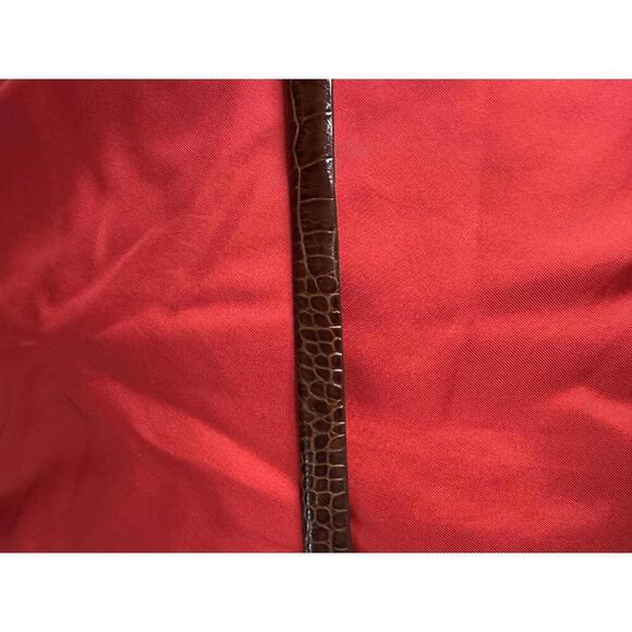 Cipriani classic cognac brown Italian alligator calfskin skinny belt Size Medium main image 5